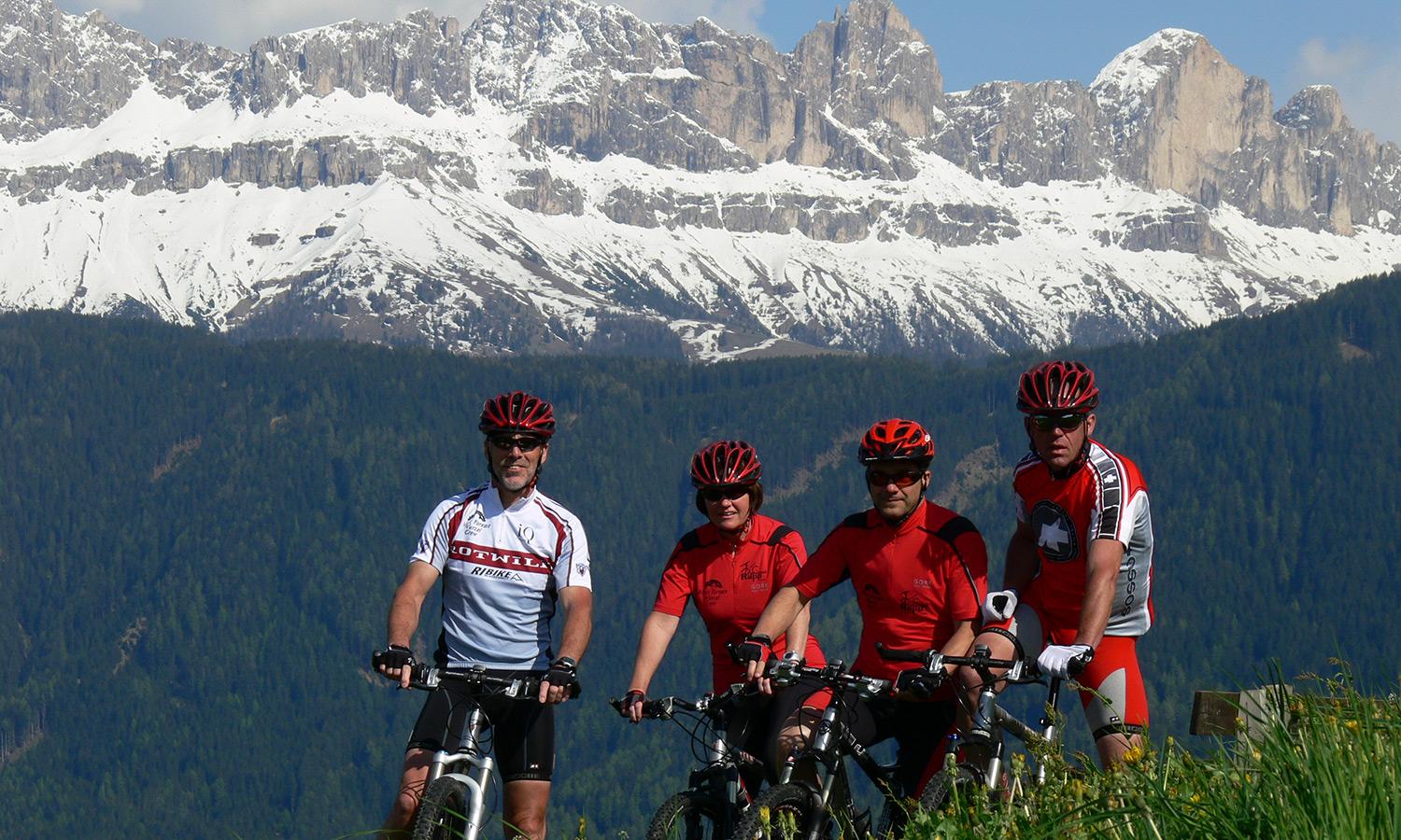 Mountain biking in the South Tirolean Dolomite Alps
