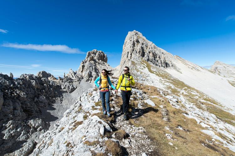 Hiking on the Rosengarten