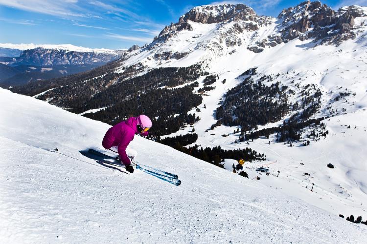 Skifahren im Eggental