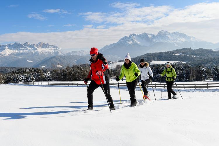 Schneeschuhwandern in den Dolomiten