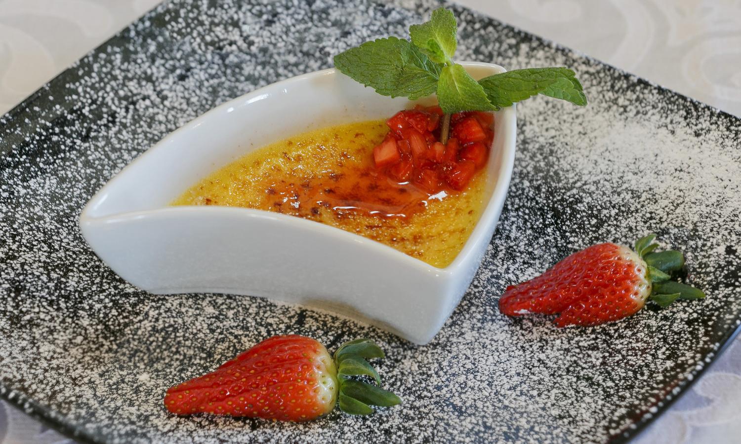 Creme brulèe dell’Hotel Tschantnaihof