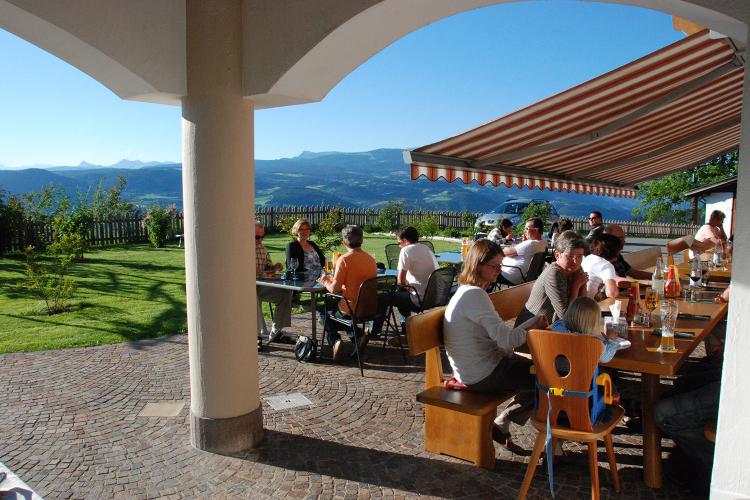 Sociable get-together on our terrace