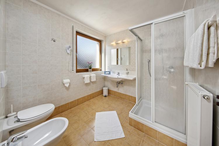 Generous bathroom with window